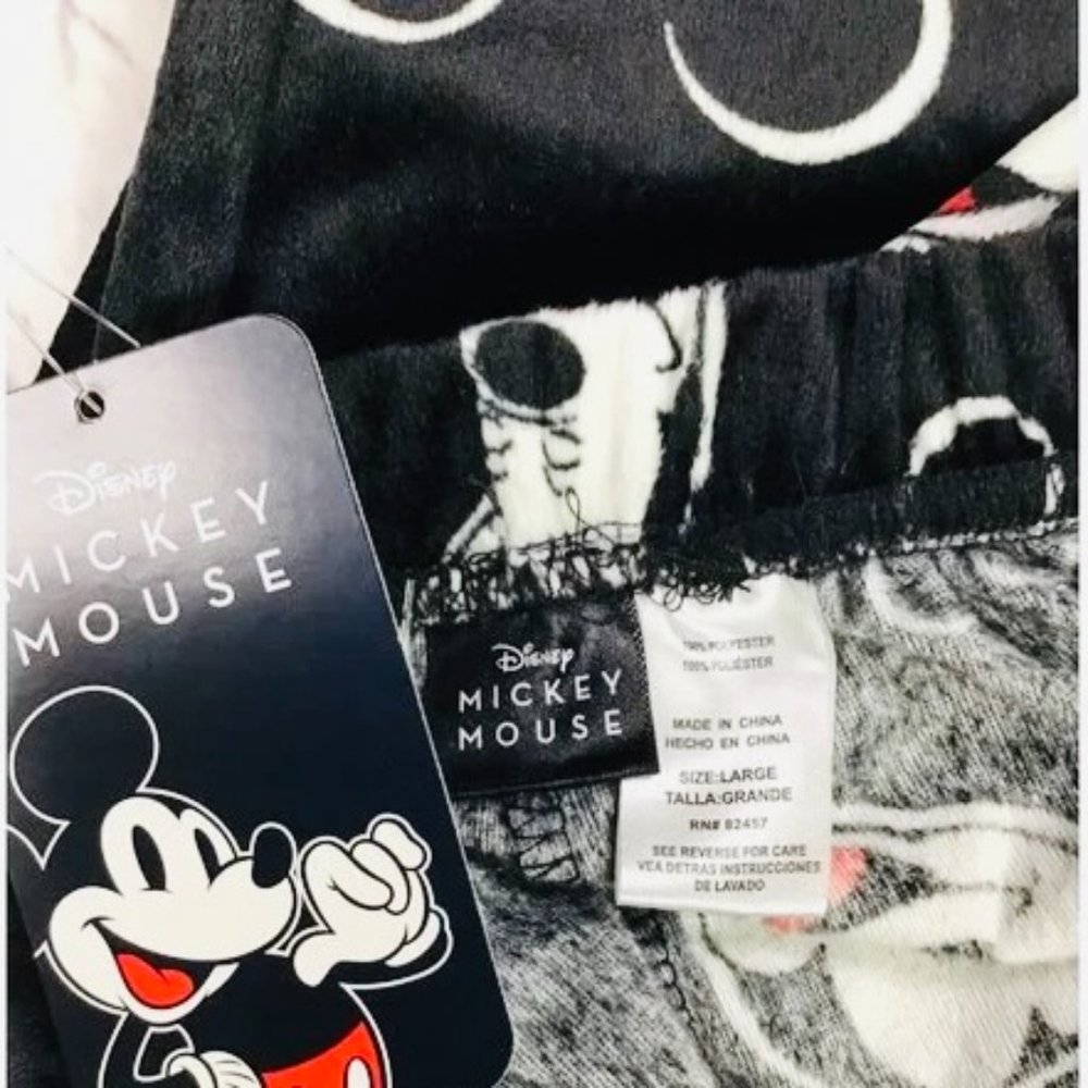 DISNEY "Mickey Mouse" Women's Pajama Bottoms EUC Size L - Picture 2 of 6
